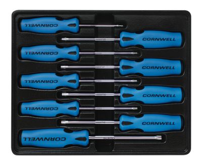 CSD89SS - 9 Piece Star Screwdriver Set, Blue