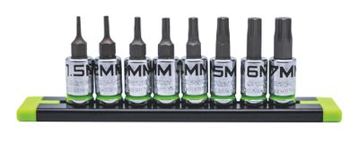 GE8ASMHSRPT - 8 Piece 1/4'' Drive Short Metric RPT Hex Driver Set