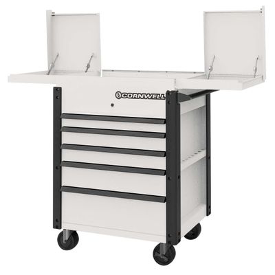 CTBS355KVP - 35&quot; 5-Drawer Sliding Top Cart, White