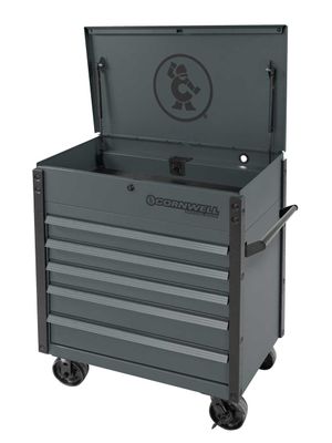 CTSSCF395LF - 39" 5-Drawer USA Flip Top Service Cart, Graphite/Gunmetal