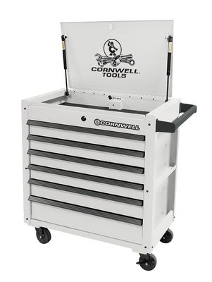 CTBF326KVP - 6-Drawer Service Cart, White
