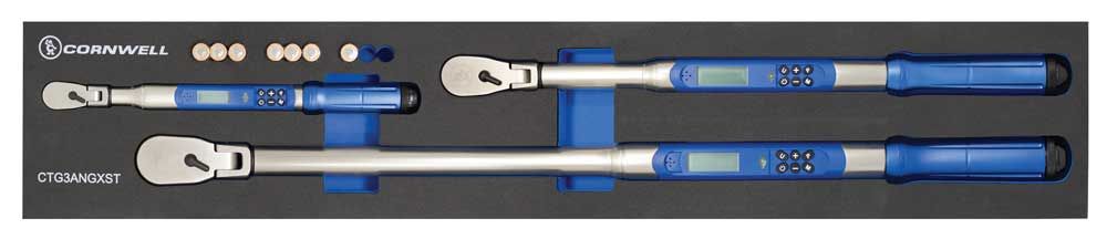 CTG3ANGXST - 3 Piece Flex-Head Digital Torque Wrench Set