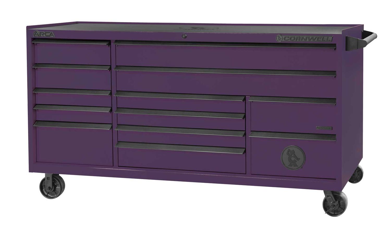 CTSASR7913KPR - ARCA® 79” 13-Drawer Triple Bank Roller Cabinet, Purple Rain