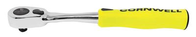 TR72HY - 1/4&quot; Drive 6-1/2&quot; 72-Tooth Handled Ratchet, Yellow