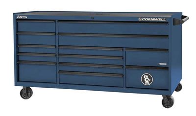 CTSASR7913KCT - ARCA® 79” 13-Drawer Triple Bank Roller Cabinet, Cobalt
