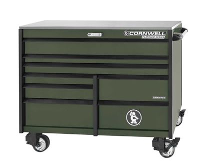 CTSPPR568KVG - PLATINUM PLUS™ 56” 8-Drawer Double Bank Cabinet, Valor Green