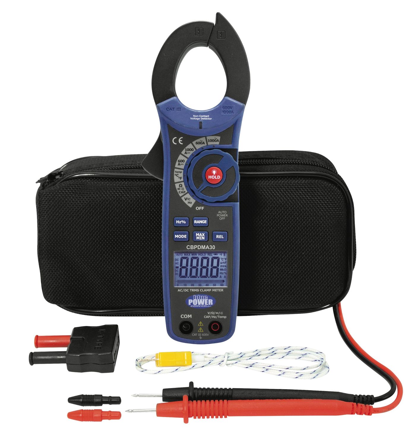CBPDMA30 - 1000A True RMS Clamp Meter with Rapid AutoRange