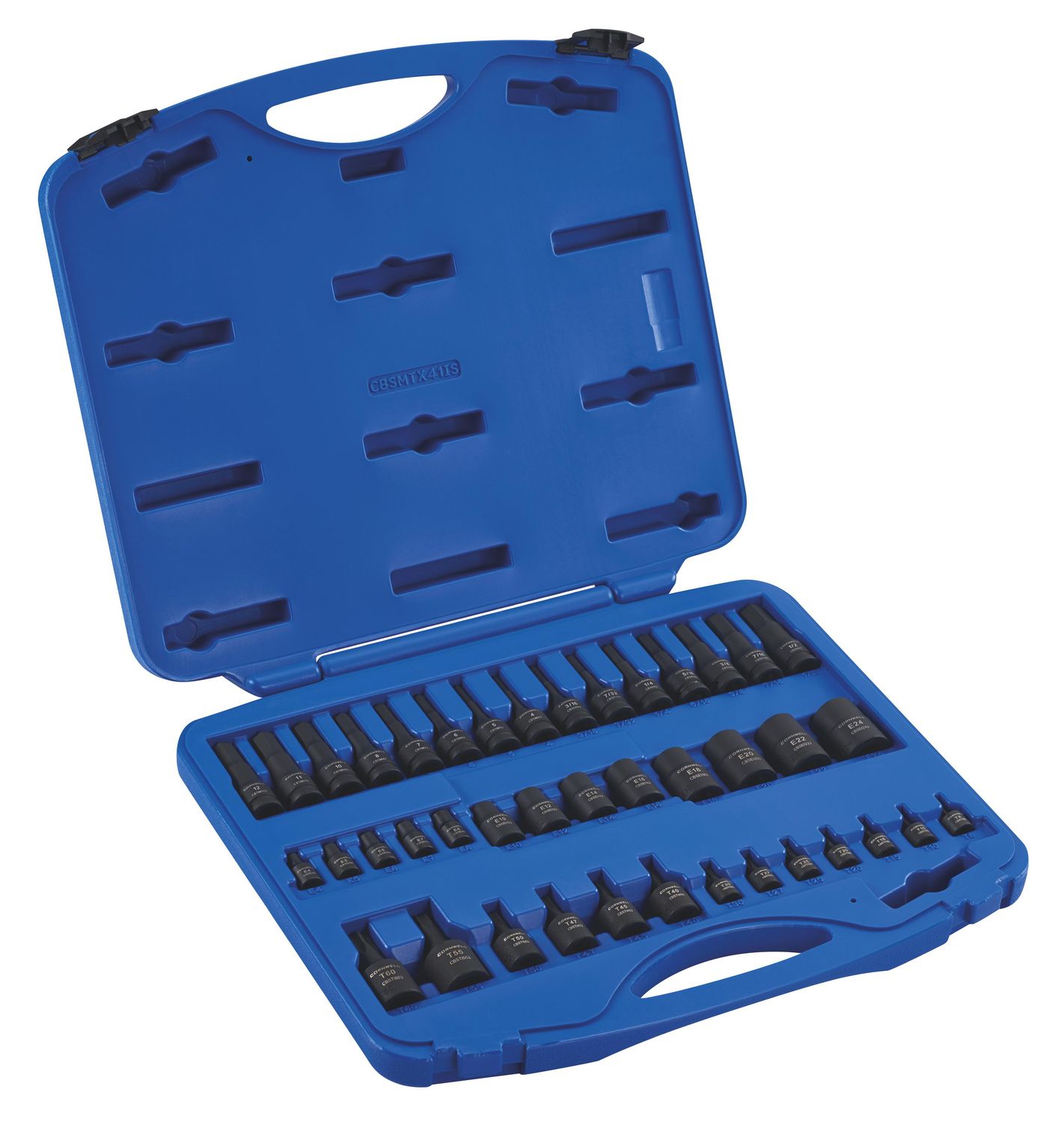 CBSMTX41IS - 41 Piece 1/4", 3/8" &amp; 1/2" Drive Master Impact Bit Socket Set