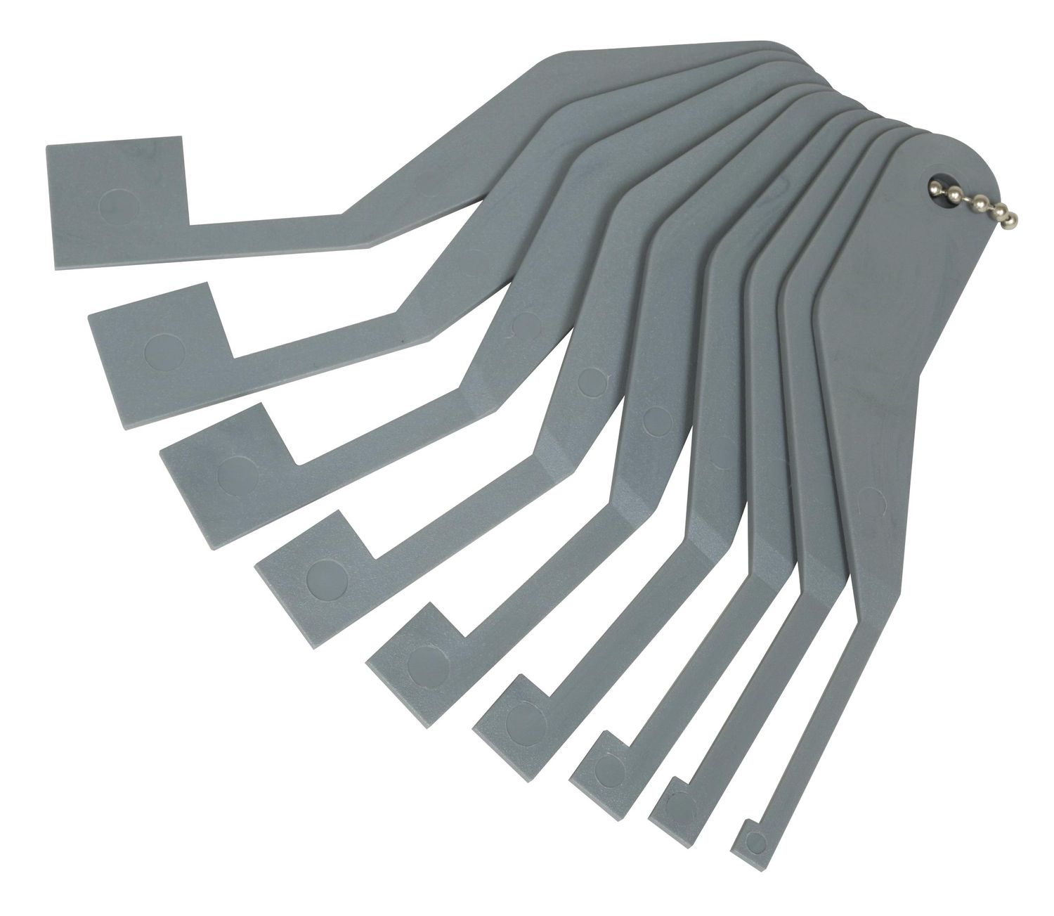 LS83400 - 9 Piece Truck Brake Lining Gauge Set