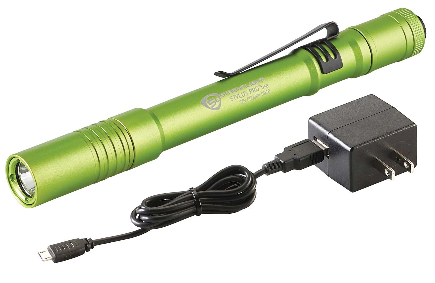 STL66144 - Stylus Pro® USB Penlight with USB Cord Only, Lime