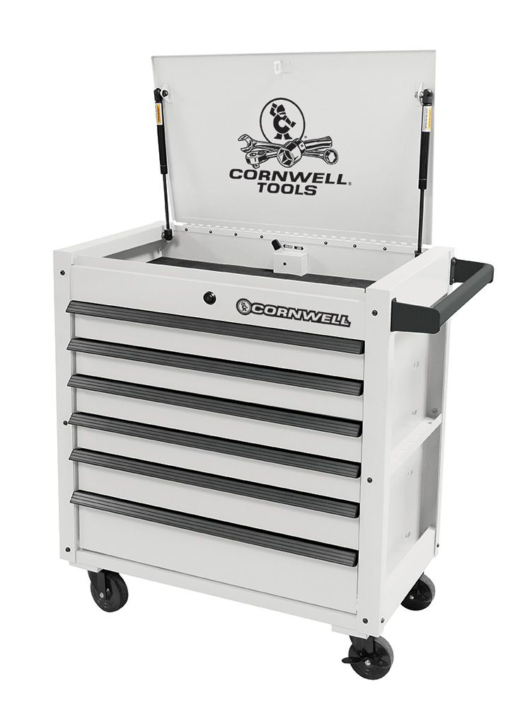 CTBF326KVP - 6-Drawer Service Cart, White