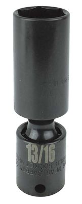 UP2226LSPR - 3/8" Drive 13/16" Impact Universal Spark Plug Socket, 6-Point