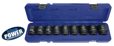 CBPI59ST - 9 Piece 3/4" Drive Cornwell® bluePOWER® SAE Power Socket Set, 6 Point