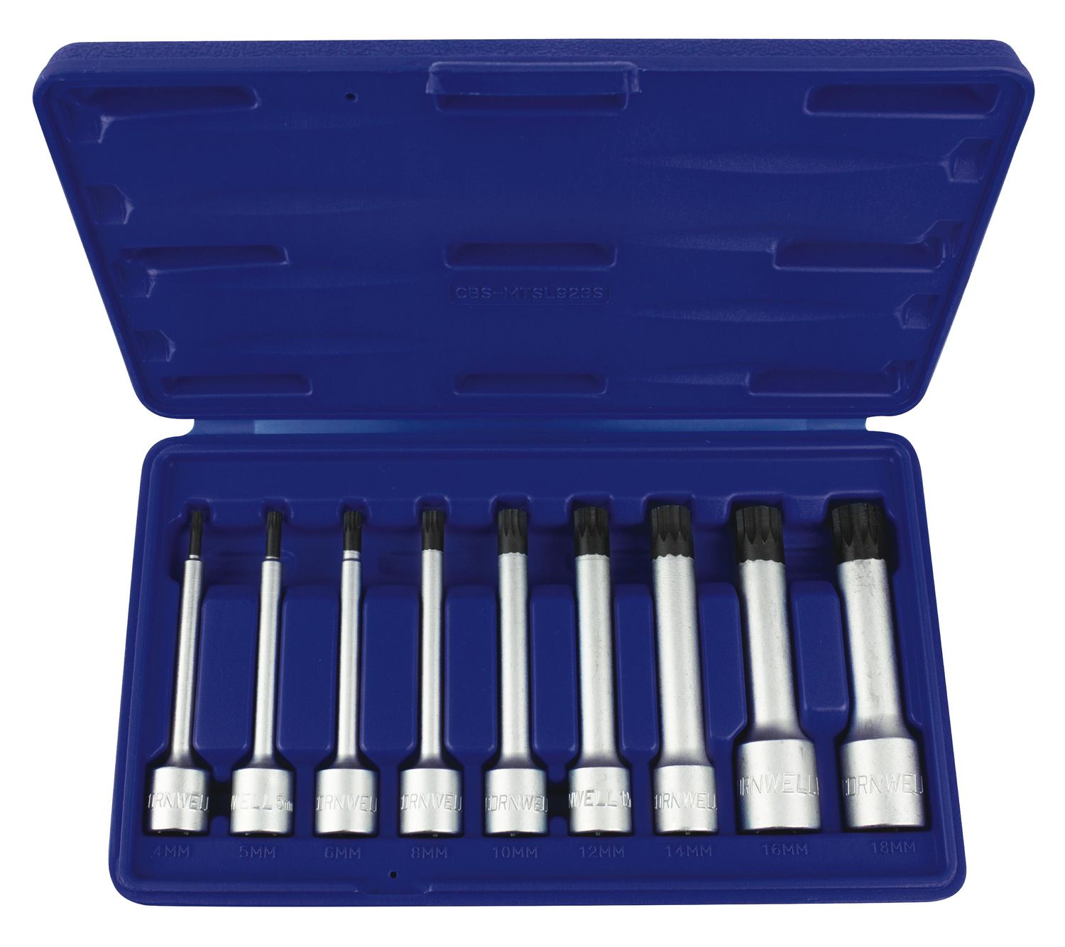 CBSMTSL923S - 9 Piece 3/8” &amp; 1/2” Drive Long XZN Triple Square Bit Set