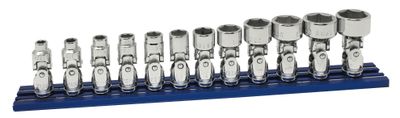 TSMU0212P - 12 Piece 1/4” Drive Metric Universal Socket Set, 6 Point