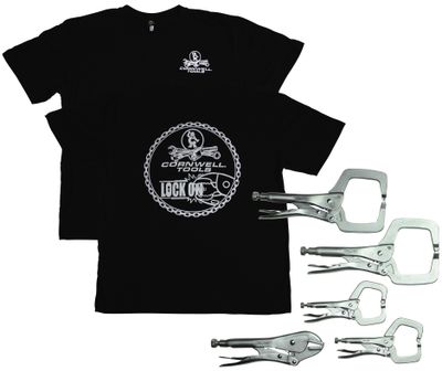 CPLL74 - 5 Piece Clamp Set w/ Free T-Shirt