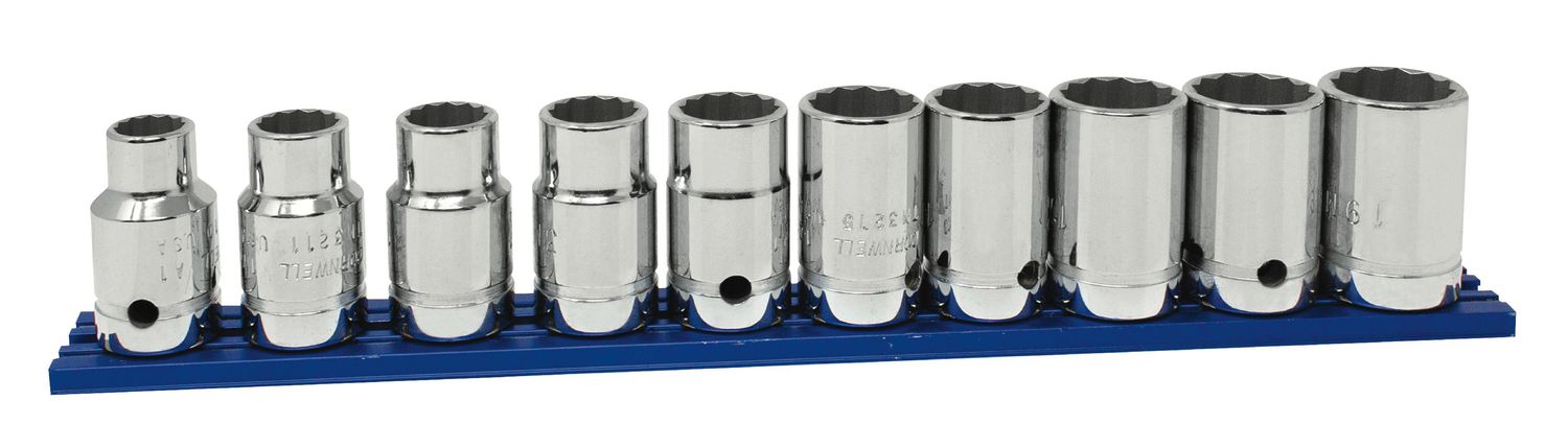 STM3110P - 10 Piece 1/2” Drive Metric Socket Set, 12 Point