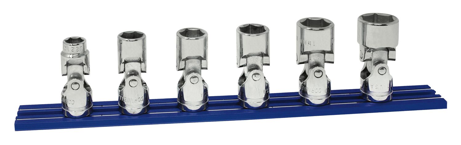 TSMU226STP - 6 Piece 3/8” Drive Metric Universal Socket Set, 6 Point