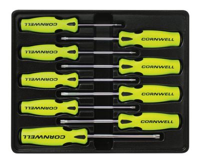 CSD89SSY - 9 Piece Star Screwdriver Set, Yellow