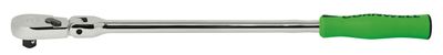 SRF80HNGB - 1/2" Drive 20-1/4" Flex-Head 80-Tooth Handled Ratchet, Green