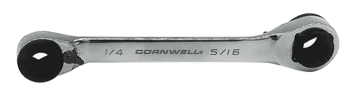 VMHBR5CQ - Double Ended 1/4″ &amp; 5/16″ Hex Bit Ratchet with 1/4″ Square Drive Insert