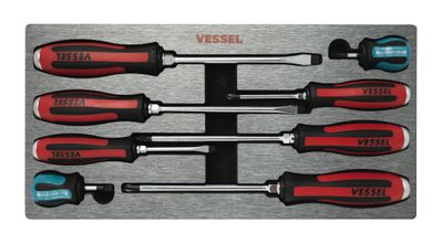 VES9308EVA - 8 Piece MEGADORA™ JAWSFIT Tang-Thru Screwdriver Set