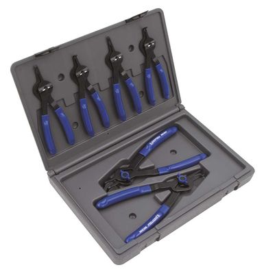 RBC3597 - 6 Piece V-Notch Fixed Tip Convertible Snap Ring Pliers Set