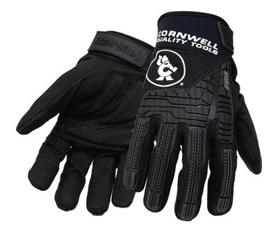 ASCVIBM - Black VIBE Impact Glove, M