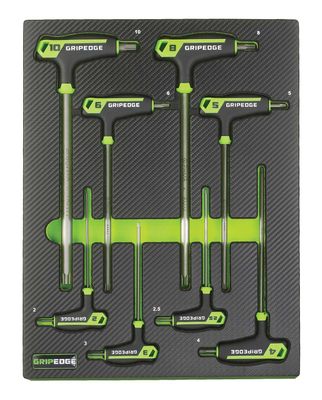 GEPHM8S - 8 Piece Long RPT Metric Hex T-Handle Set