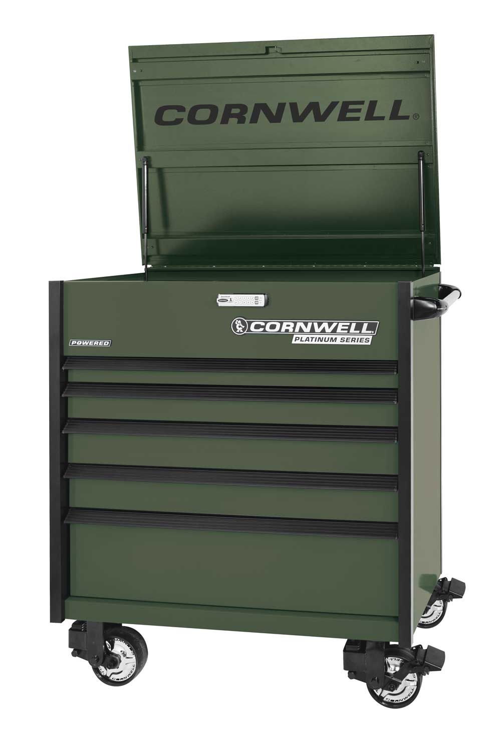 CTSPPF405KVG - (BTO) PLATINUM PLUS™ 5-Drawer Flip Top Cart, Valor Green