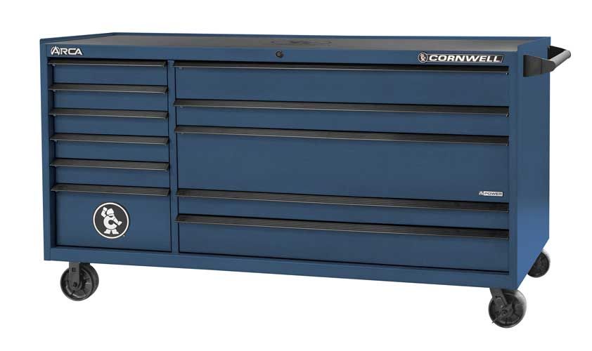 CTSASR7911KCT - ARCA® 79” 11-Drawer Double Bank Roller Cabinet, Cobalt