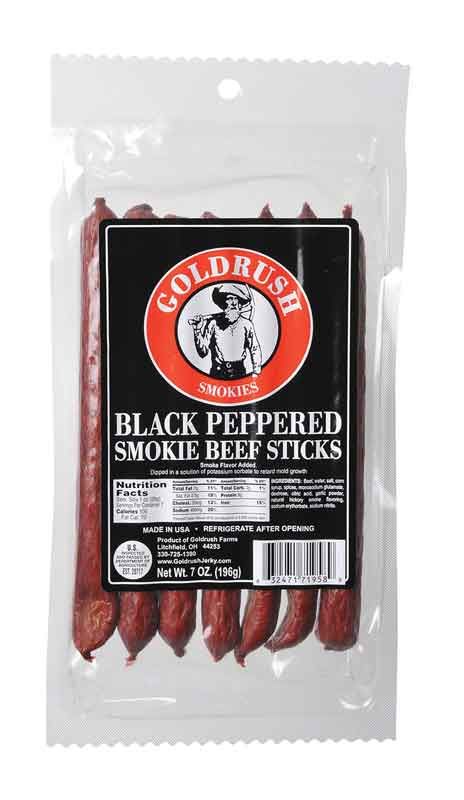 GRJ71958 - 7 oz. Black Pepper Beef Sticks (12-Pack)