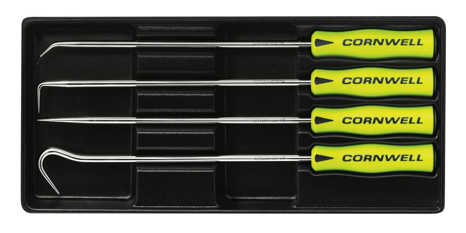 CTG84HDHPSY - 4 Piece Heavy-Duty Pick Set, Yellow