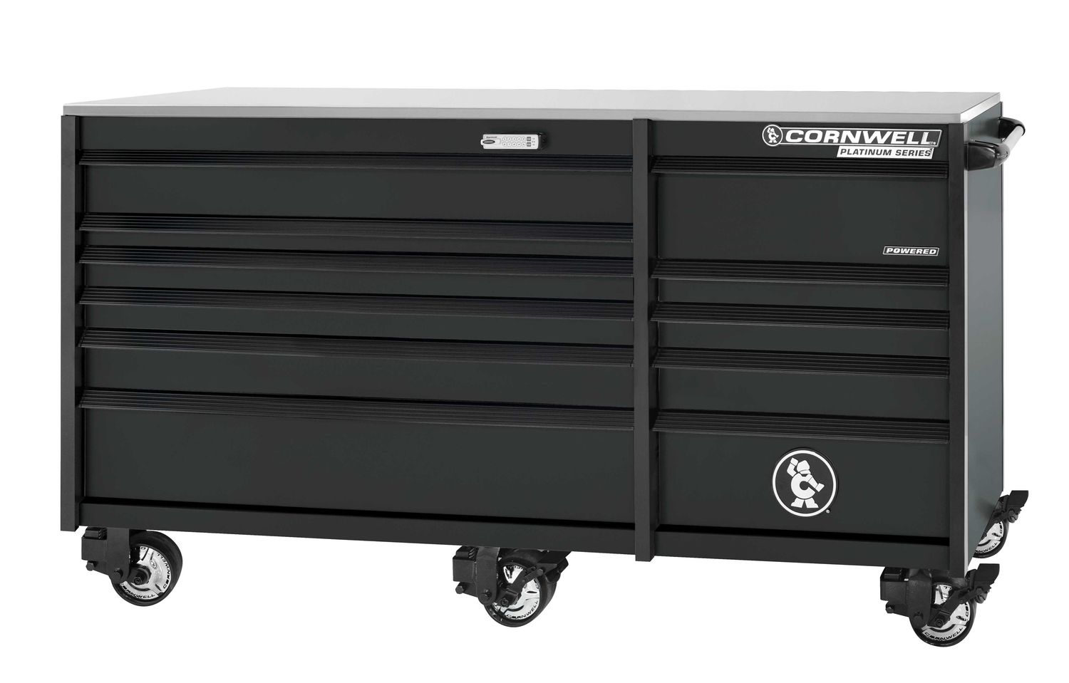 CTSPPR8411KSH - PLATINUM PLUS™ 84” 11-Drawer Double Bank Cabinet, Shadow