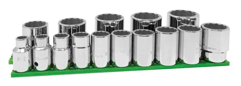 ST3115SP - 15 Piece 1/2” Drive SAE Socket Set, 12 Point