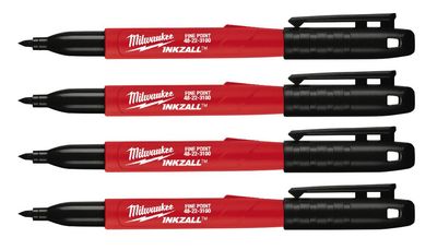 MWE48223104 - 4-Pack INKZALL™ Black Fine Point Markers