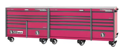 XPCTSPPR14019LSF - PLATINUM PLUS™ 140" 19-Drawer Iron Giant Roller Cabinet, Starfire/Gunmetal