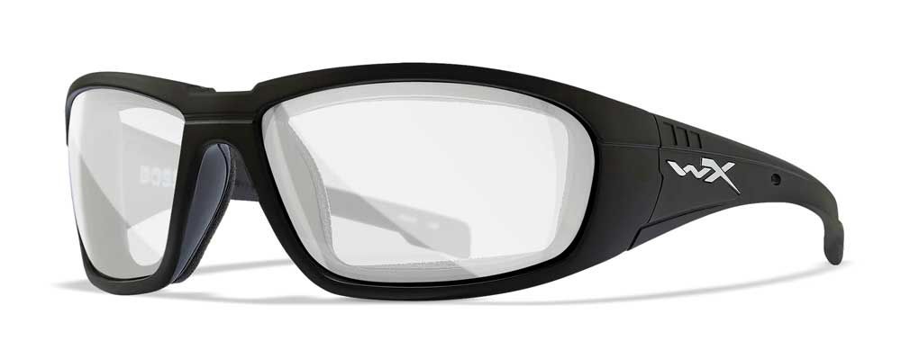 WLXCCBOS03 - Boss Safety Glasses - Matte Black Frame, Clear Lens