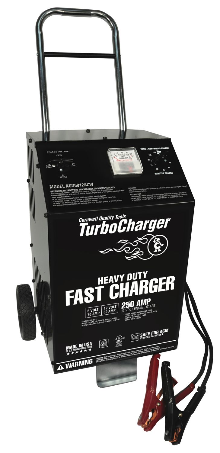 ASD6012ACW - 6/12V Heavy-Duty Charger with 250A Crank Assist