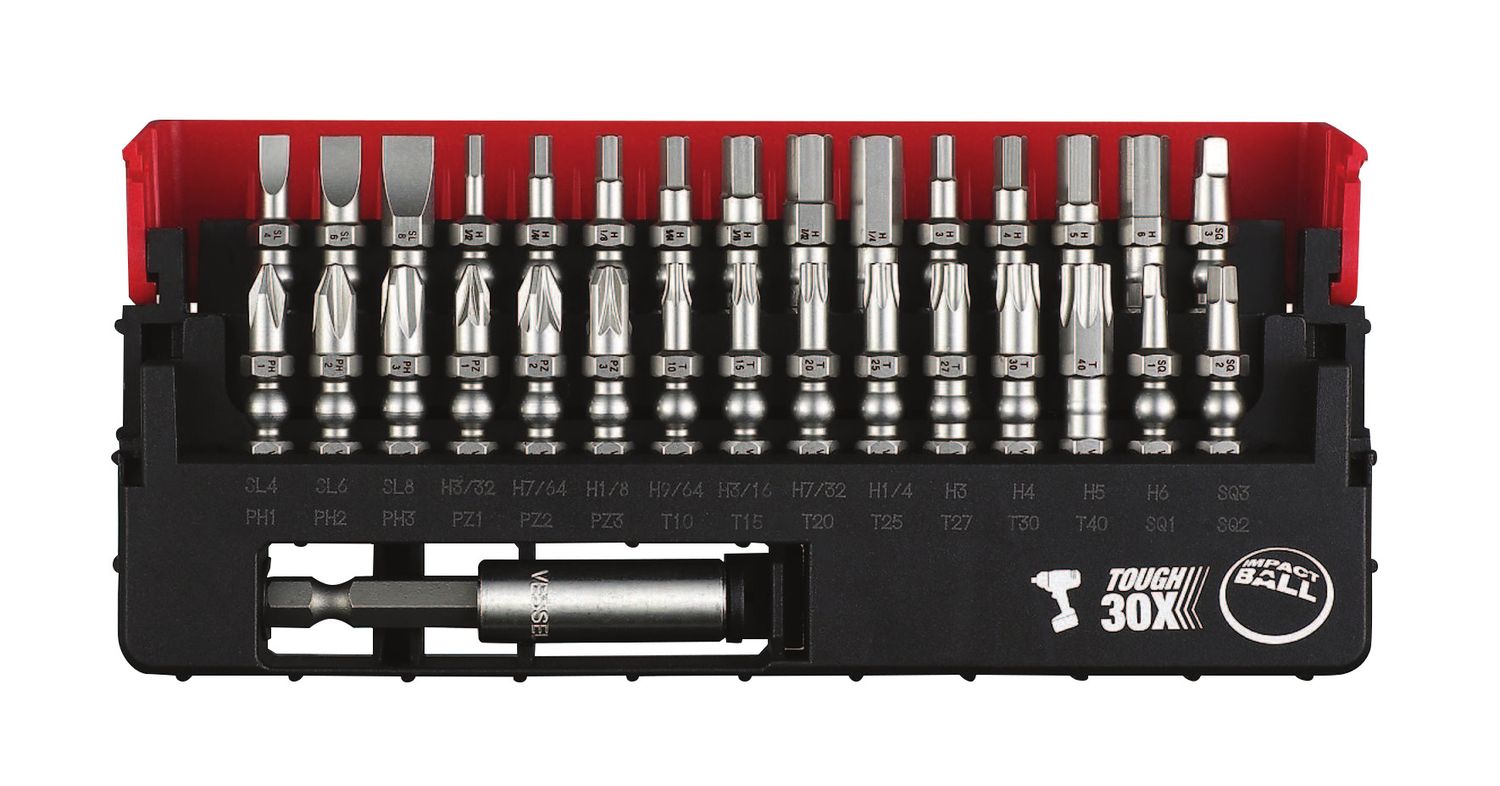 VESIB31P02U - 31 Piece Impact Ball Torsion Bit Set