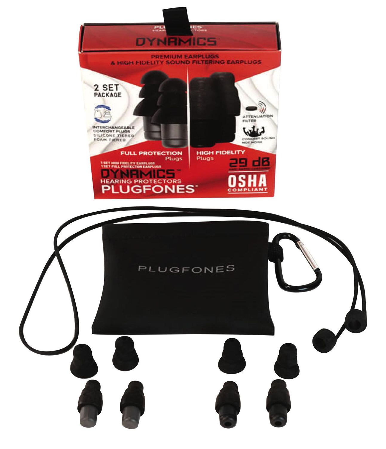 PFNPHFPB - High Fidelity Ear Plugs, No Audio