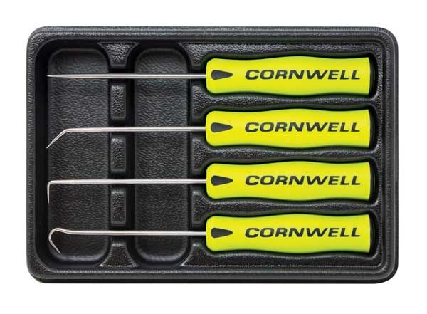 CTG84PPSYB - 4 Piece Precision Hook &amp; Pick Set, Yellow