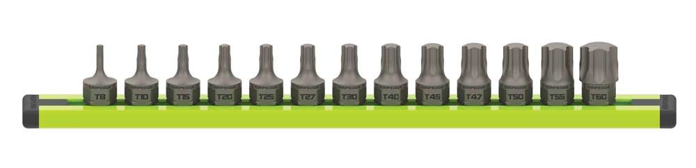 GEDDSA13S - 13 Piece 1/4" Dual Drive RPT Star Driver Set