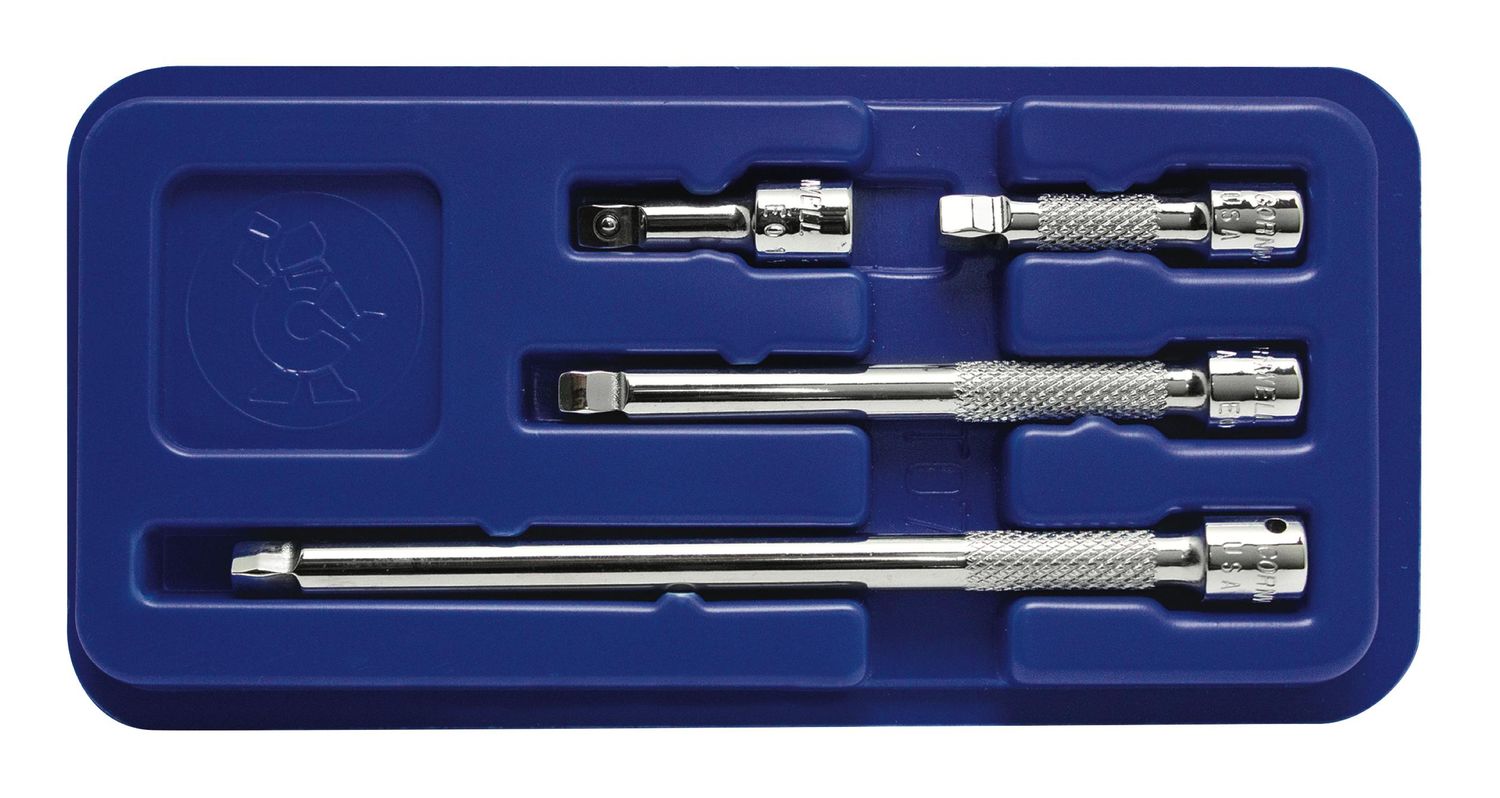 E04WDST - 4 Piece 1/4" Drive Wobble Extension Set
