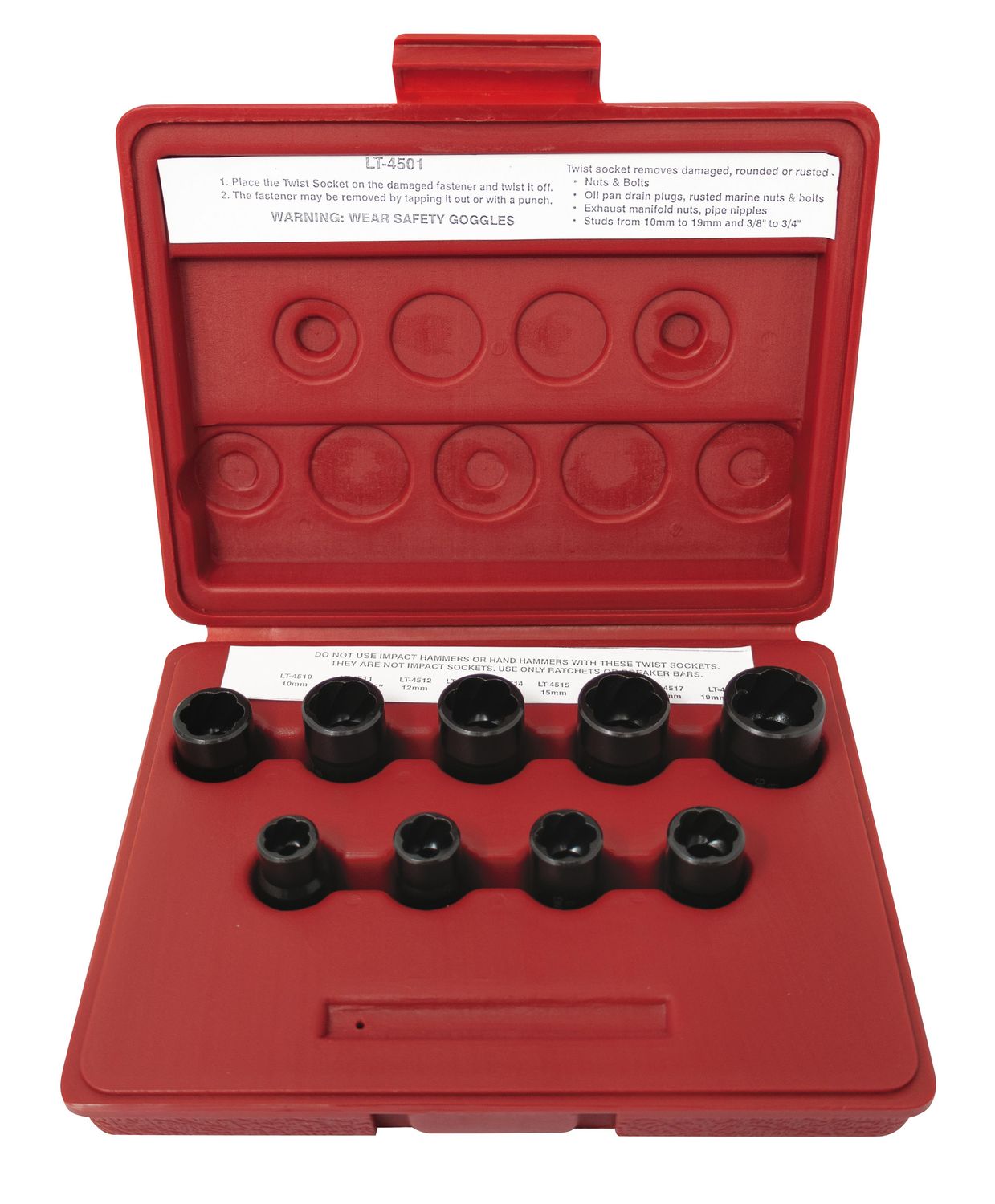 LTH4501 - 9 Piece 3/8” Drive Twist Socket Kit