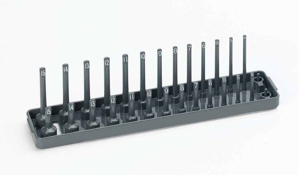 HA1402 - 1/4" Drive Metric Two Row Socket Tray