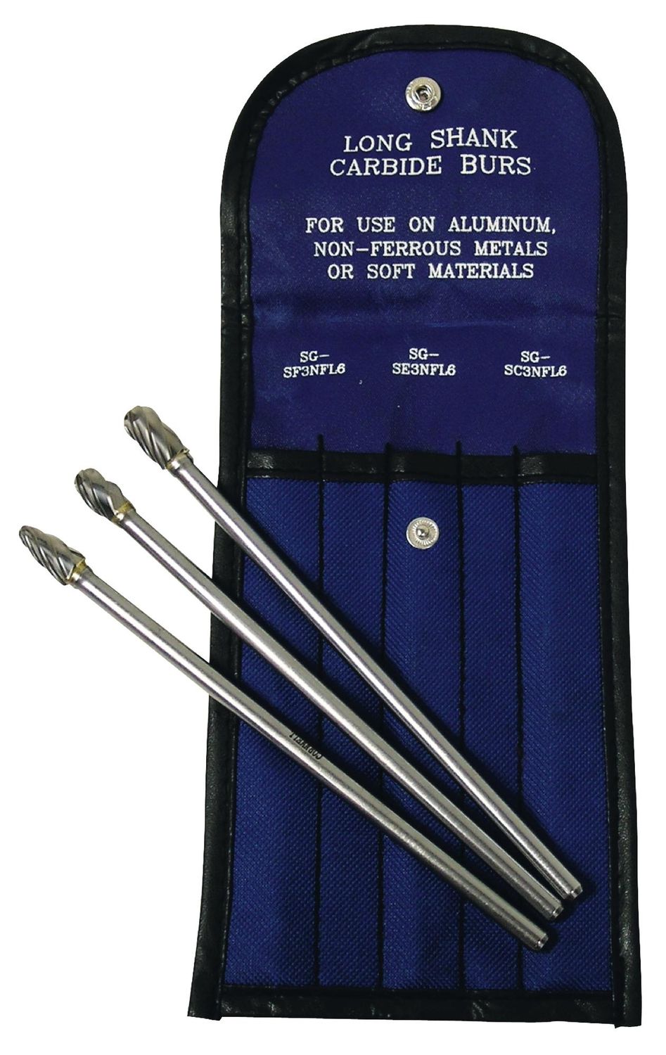 SGCB3LSA - 3 Piece Long-Shank Non-Ferrous Bur Set