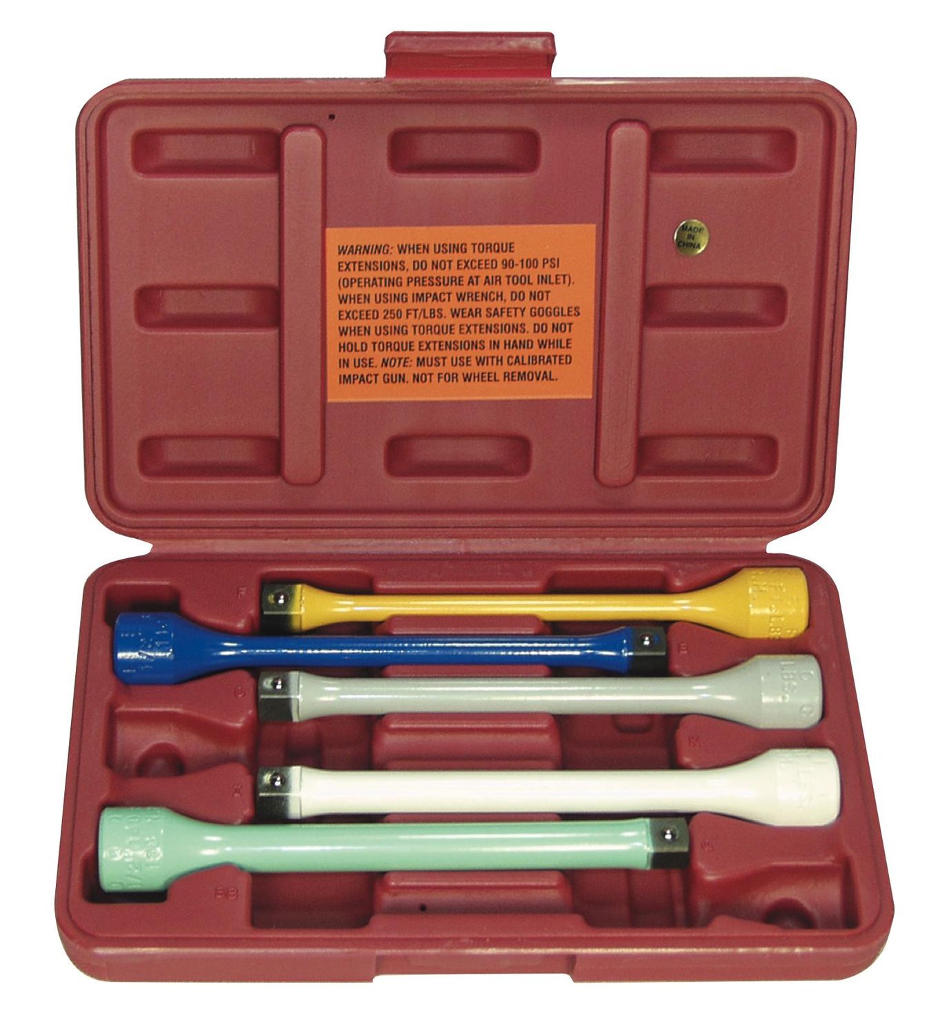 LTHLT1460 - 5 Piece 1/2” Drive Wheel Torque Extension Set