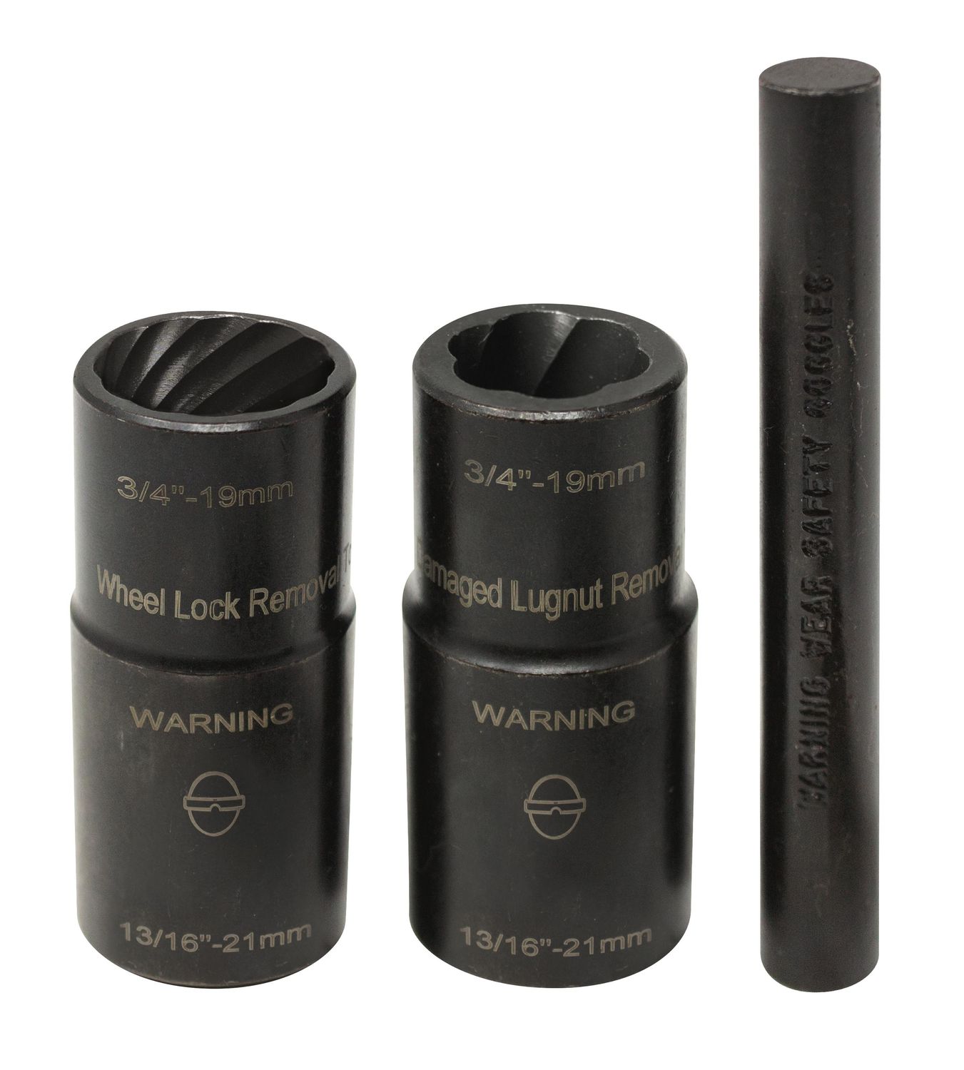 LTHLT4300 - 3 Piece Twist Socket Lugnut Removal Set