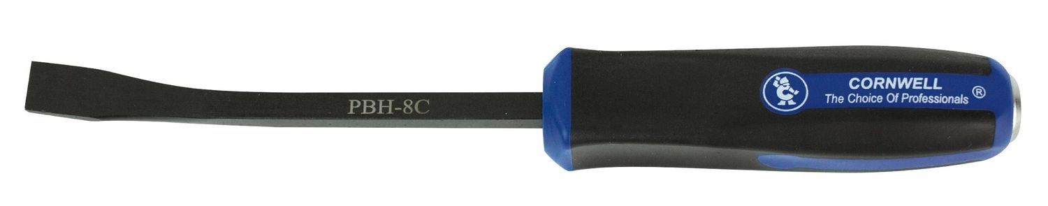 PBH8C - 8" Bent Tip Handled Pry Bar, Blue